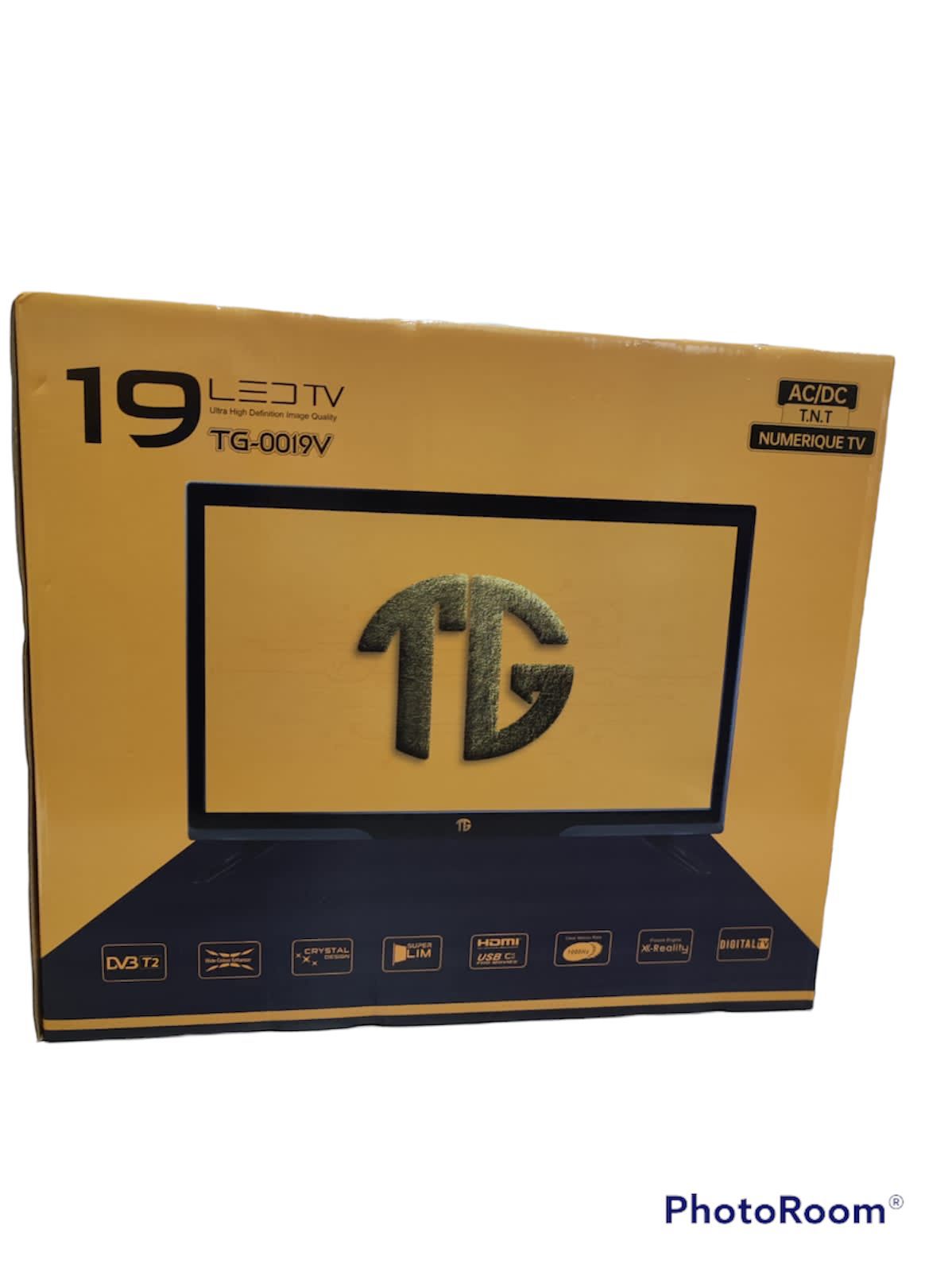 Televisor led tigers pro 19 pulgadas con sintonizador + tv box 1gb